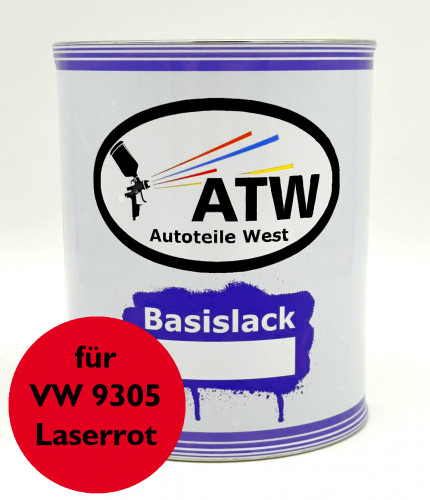 Autolack für VW 9305 Laserrot